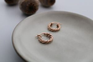 ORECCHINI CERCHI TORCHON MINI