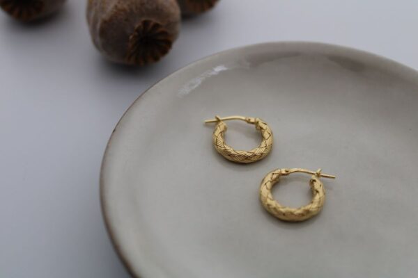 ORECCHINI CERCHI INTRECCIATI MINI