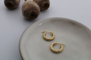 ORECCHINI CERCHI INTRECCIATI MINI